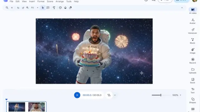 Google Vids 支持个人 AI 数字分身