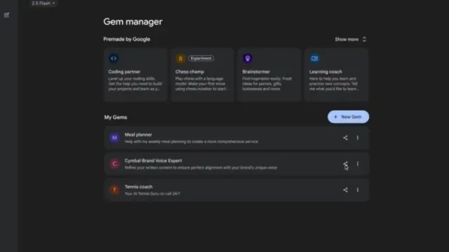 谷歌将停用 Gemini Gems，改用“技能”（skills）