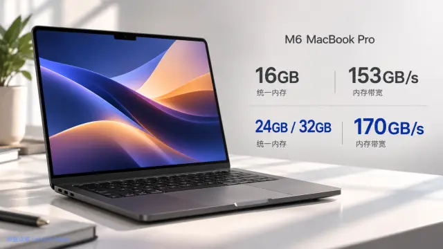 M6版MacBook Pro内存带宽有区别 选配24GB或更高内存则内存带宽也更高