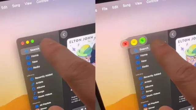 初探苹果 macOS 27 触控体验：窗口“红绿灯”按钮会变大