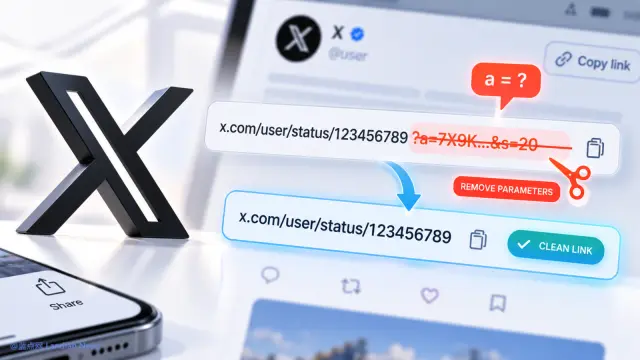 X/Twitter开始在分享链接里新增追踪参数 可能是用于追踪用户分享活动来源